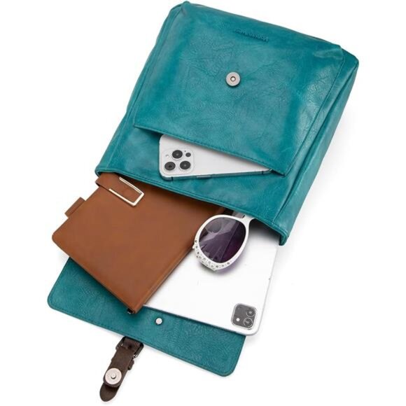 Womens Medium Backpack Convertible Peacock Blue main image 5